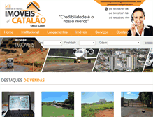 Tablet Screenshot of imoveiscatalao.com